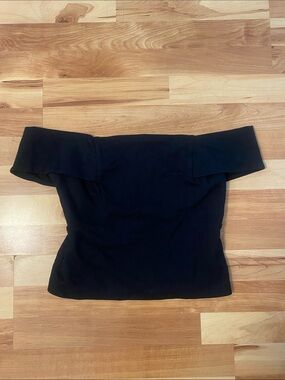 Anthropologie Black Off The Shoulder Top - Deletta